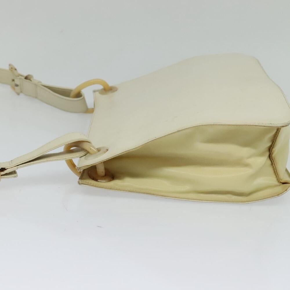 PRADA Shoulder Bag Leather Beige - Picture 4 of 12